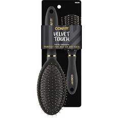Conair Hair Brushes Conair Velvet Touch Detangling Hairbrush Set Sized Mid-Size All-Purpose 2.0