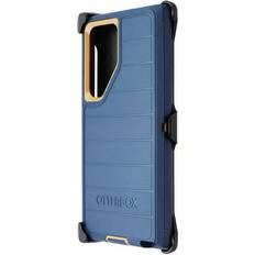 Mobile Phone Covers OtterBox Defender Pro Case & Holster for Samsung Galaxy S23 Ultra Blue Suede
