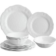 UP ware 12-Piece Dimple Dinner Set