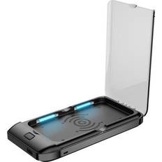 axGear Portable Cell Phone Sanitizer Cleaner Case with Qi Wireless USB Charger