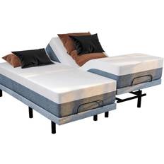 Adjustable base Renanim Smart Adjustable Split King Bed Base Dual Massage Hybrid