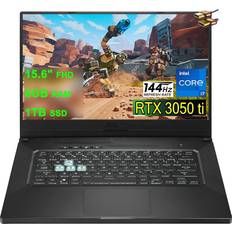 ASUS 2021 Flagship TUF Dash F15 Gaming Laptop 15.6" FHD 144Hz Display 11th Gen Intel Quad-Core i7-11370H 8GB RAM 1TB SSD GeForce RTX 3050 Ti 4GB Backlit Thunderbolt Win10 Black + iCarp HDMI Cable