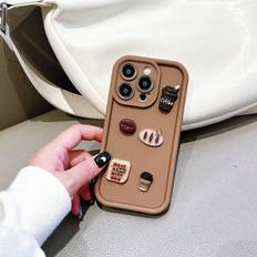 Apple iPhone 15 Pro Mobile Phone Cases Shein Oil-sprayed Macaron Patterned Soap Case for iPhone
