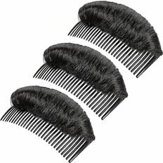 Knoten Shein Hair Bun Invisible False Hair Clip, Hair Base Bump Fluffy Hair Pad Styling Insert Tool Volume Fluffy Princess Styling Increased Hair Pad for Women Girls (Natural Black 1b#)