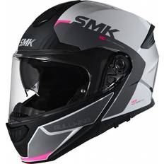 SMK Gullwing Kresto White Pink Modular Helmet Black Adult