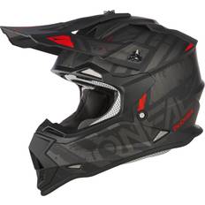 O'Neal Motocross-Helm MX Enduro ABS-Schale, Sicherheitsnorm ECE 22.06, Lüftungsöffnungen für optimale Kühlung 2SRS Helmet Glitch V.23 Schwarz Grau Größe 57/58 cm Erwachsene, Unisex
