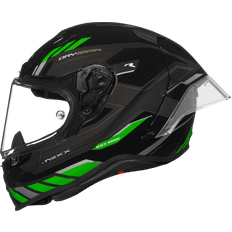 Men Motorcycle Helmets Nexx X.R3R Precision Black Green Full Face Helmet Black Man