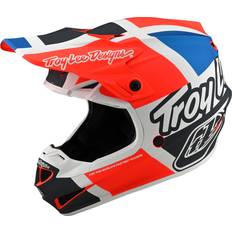 Troy Lee Designs Troy Lee Designs SE4 PA Quattro Youth Motocross Helmet, blue-orange, M, blue-orange Adult, Unisex