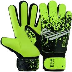 EFAH SPORTS Soccer Goalkeeper Gloves for Kids Boys Children Youth Football Goalie Gloves with Super Grip Protection Palms Size Suitable for S-M Adult, Fluorescent Yellow