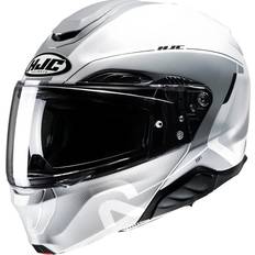 HJC Flip-up Helmets Motorcycle Helmets HJC RPHA Combust White Grey Mc10 Modular Helmets White