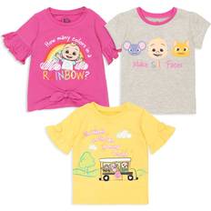 Tops CoComelon JJ Toddler Girls Pack T-Shirts Infant to Toddler