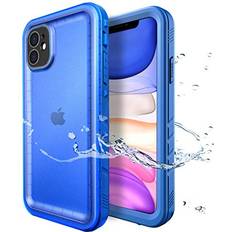 Waterproof Cases SPORTLINK Waterproof Case for iPhone 11, Full Body Heavy Duty Protection Full Sealed Cover Shockproof Dustproof Built-in Clear Screen Protector Rugged Case for iPhone 11 6.1 Inch Blue