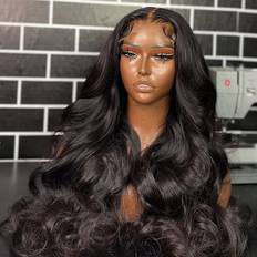 Hair Products UNice Super Natural Body Wave 13x4 HD Glueless Lace Front Wigs Human Hair 200% Density