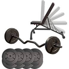 Treningsbenker og stativer Iron Gym Strength Set Including Bench 63kg