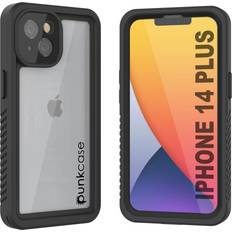 Waterproof Cases iPhone 14 Plus Waterproof Case Punkcase [Extreme Series] Armor Cover W/ Built In Screen Protector [Black]