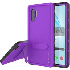 Purple Waterproof Cases PunkCase Galaxy Note 10 Waterproof Case [KickStud Series] Armor Cover [Purple]