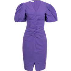 Beige - Korte kjoler Designers Remix Sandrine Puff Sleeve Dress Purple