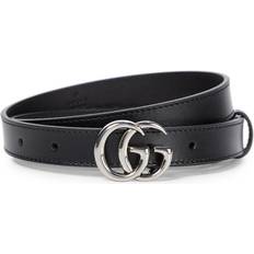 Gucci Women Clothing Gucci GG Marmont leather belt black