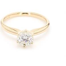14k Yellow Gold Lab-Grown Diamond Solitaire Wedding Engagement Ring 1.00 cttw, I-J Color, VS2-SI1 Clarity