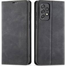 ZZXX Samsung Galaxy A52 5G Case Wallet,Galaxy A52 Wallet Case with Card Holder Kickstand Magnetic Soft Leather Flip Fold Case for Samsung Galaxy A52S 5G CaseBlack 6.5 Inch