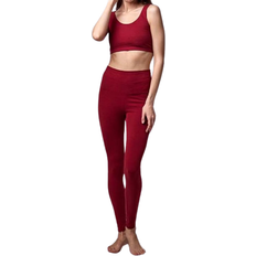 Samarali Yoga Bra and Leggings Set - Red