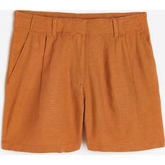 H&M Shorts aus Leinenmix Hellbraun in Größe 50. Farbe: Light brown