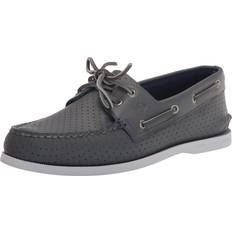 Gray Boat Shoes Sperry Men's Authentic Original 2-Eye Boat Shoe, Grey PERF