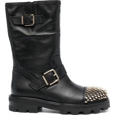 Jimmy Choo Biker II stud-embellished boots women Calf Leather/Calf Leather/Rubber Black