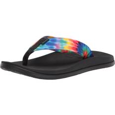Multicolored Flip-Flops Chaco Chillos Flip Women Dark Tie Dye