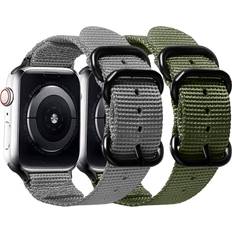 Nylon Strap for Apple Watch 38/40/41/42/44/45mm 2-Pack