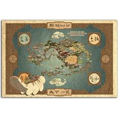 Avatar The Last Airbender Map Poster and Prints