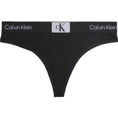 Bomull Truser Calvin Klein Modern Thong - Black