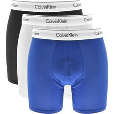 Calvin Klein Boksere Underbukser Calvin Klein Modern Cotton Stretch Boxer Brief 3-pack - Blue/Black
