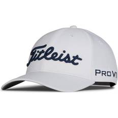 Titleist Golf Caps Titleist Men's Tour Performance Hat White/Navy ONE_SIZE