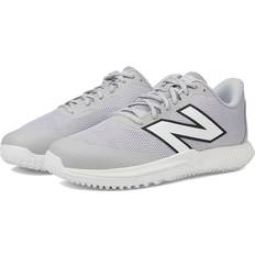 New Balance Men Baseball Shoes New Balance Men's FuelCell 4040v7 Turf Trainer Grey/White Size Wide