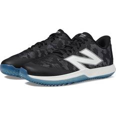 New Balance Soccer Shoes New Balance Men's FuelCell 4040v7 Turf Trainer Black/White/Blue Size Wide