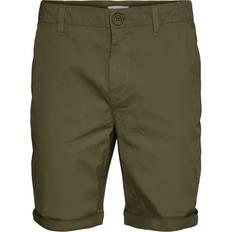 Knowledge Cotton Apparel Bekleidung Knowledge Cotton Apparel Chino Poplin Shorts, Burned Olive