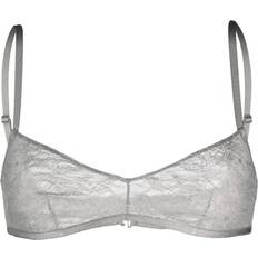 Tory Burch Underwear Tory Burch floral-lace sweetheart-neck bra women Elastane/Polyamide/Polyester Grey