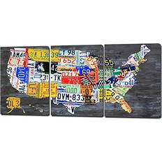 United States Map Wall Art Map of U.S. Provinces