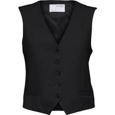 Viskose Westen Selected Femme Tailored Vest - Black