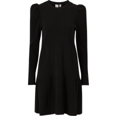 Y.A.S Elina LS Knit Dress - Black