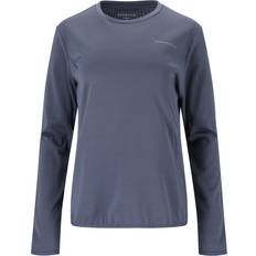 Endurance Women's Leah Waffle Long Sleeve Running T-shirt - Serenity Blue