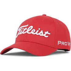 Titleist Golf Caps Titleist Golf Tour Performance Hat Red/White One