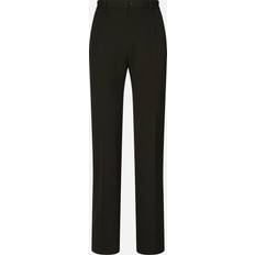 Men Pants on sale Dolce & Gabbana Flared Wool Trousers black