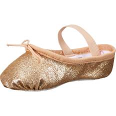 Ballerina Shoes Bloch Childrens Glitterdust Ballet Shoes Gold