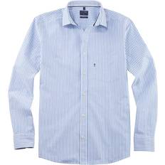 Streifen Hemden Olymp Langarm Freizeithemd 4018/44 Hemden blau