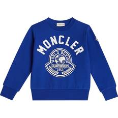 Moncler Enfant Baumwoll Jersey Pullover - Blau