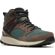 Merrell Hiking Shoes Merrell Men's Wildwood Mid Waterproof Hiking Boots GREEN