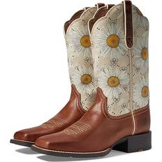 Riding Shoes on sale Ariat Ladies Round Up Sq Toe Boots Tan
