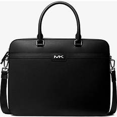 Michael Kors Briefcases Michael Kors Cooper Textured Faux Leather Briefcase Black ONE SIZE